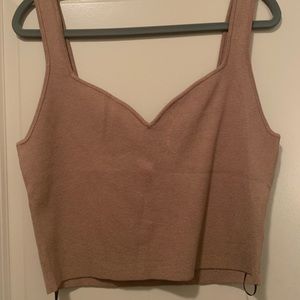 Knit, cropped tank top from H&M